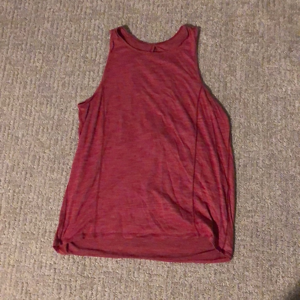 Red Lululemon Tank with open back